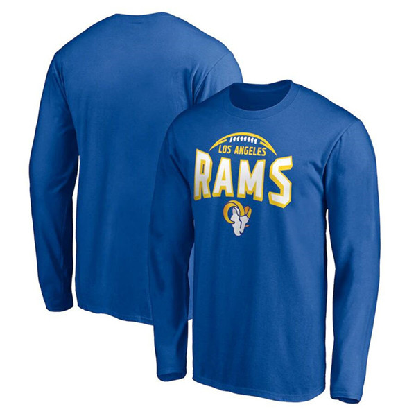 Los Angeles Rams Royal Clamp Down Long Sleeve T-Shirt